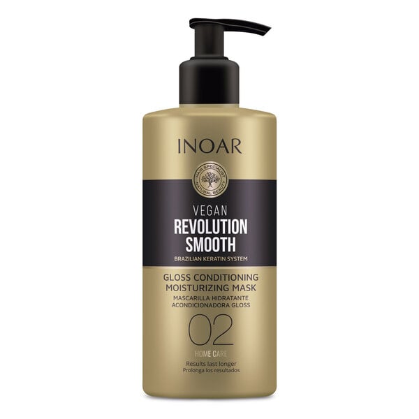 Kosteuttava hiusnaamio Inoar Vegan Revolution Smooth Glos Step 2, 350 ml