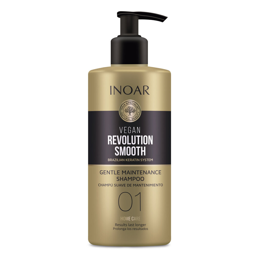 Hiustenhoitoshampoo Inoar Vegan Revolution Smooth Gentle Maintenance Step 1, 350 ml hinta ja tiedot | Shampoot | hobbyhall.fi