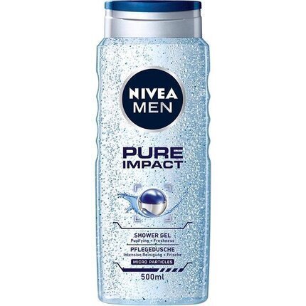 Nivea Men Pure Impact suihkugeeli miehille 500 ml hinta ja tiedot | Suihkusaippuat ja suihkugeelit | hobbyhall.fi