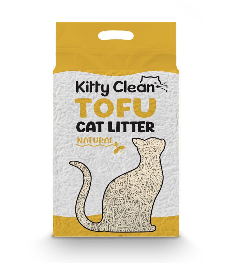 KittyClean Tofu kissanhiekka /2,5kg / Natural hinta ja tiedot | Kissanhiekka | hobbyhall.fi