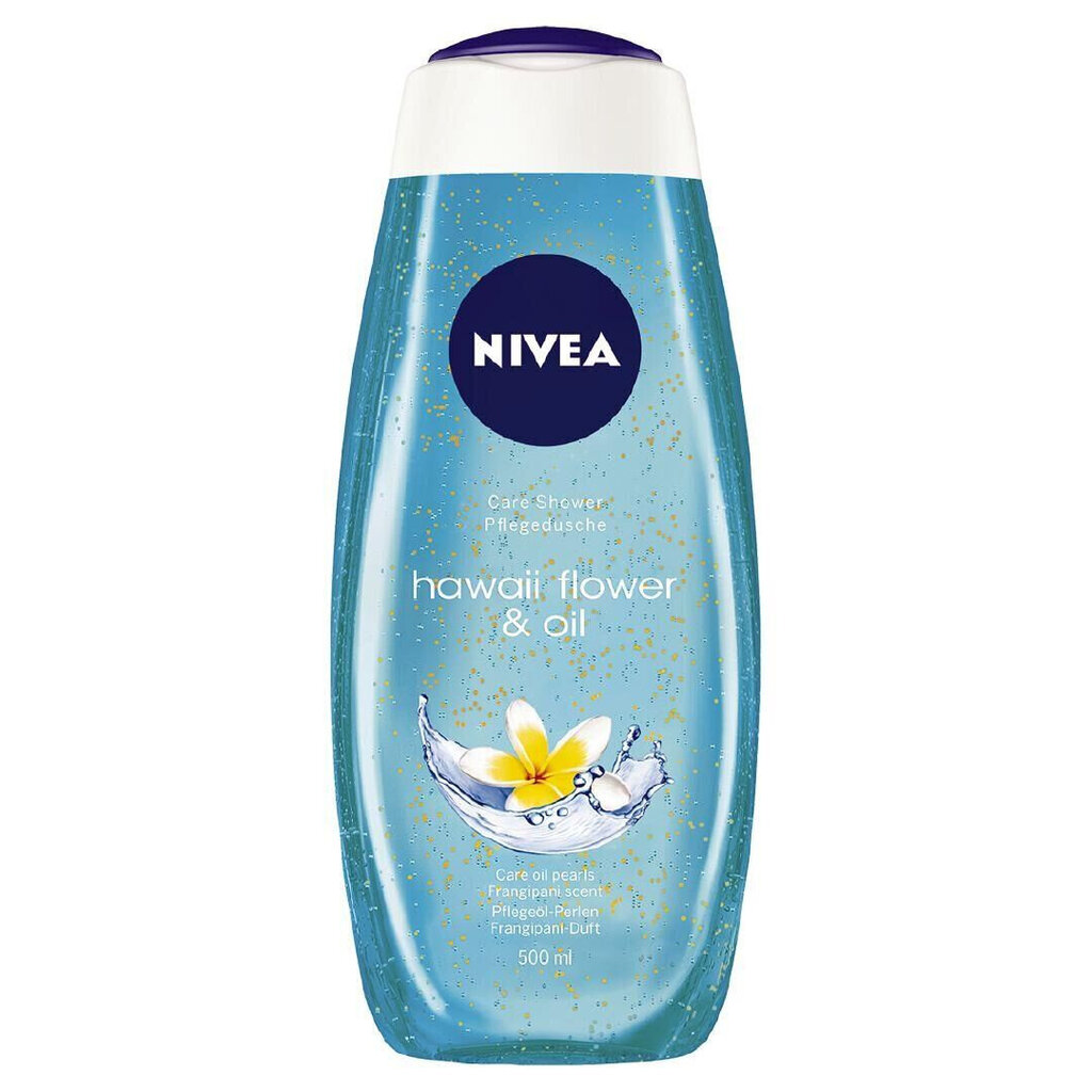 Suihkugeeli Nivea Hawaii Flower & Oil, 500 ml hinta ja tiedot | Suihkusaippuat ja suihkugeelit | hobbyhall.fi