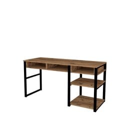 Työpöytä Emro, ruskea hinta ja tiedot | Tietokonepöydät ja työpöydät | hobbyhall.fi