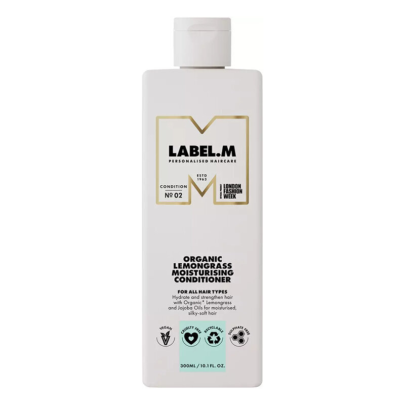 Kosteuttava hiustenhoitoaine Label.m Organic Lemongrass, 300 ml hinta ja tiedot | Hoitoaineet | hobbyhall.fi
