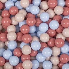 Pallomeri KiddyMoon 90x30 cm, 200 palloa, vaaleanpunainen: beige/sininen/punainen hinta ja tiedot | Vauvan lelut | hobbyhall.fi