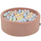 Pallomeri KiddyMoon 90x30 cm, 300 palloa, vaaleanpunainen: beige/sininen/keltainen/vihreä hinta ja tiedot | Vauvan lelut | hobbyhall.fi