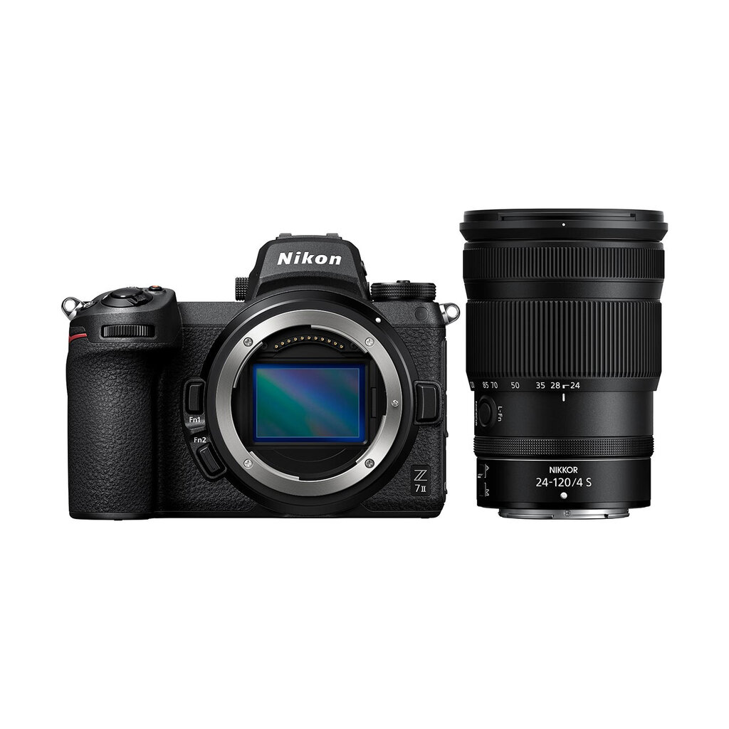 Nikon Z 7II, (Z7II), (Z 7 II), (Z7 II) + Nikkor Z 24-120mm f/4 S + FTZ II Adapter hinta ja tiedot | Kamerat | hobbyhall.fi