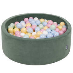 Pallomeri KiddyMoon 90x30 cm, 300 palloa, vihreä: sininen/keltainen/vaaleanpunainen/valkoinen/vihreä hinta ja tiedot | Vauvan lelut | hobbyhall.fi