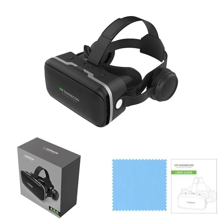 Virtuaalitodellisuuslasit Shinecon VR 10 3D (BT) + kuulokkeet + kauko-ohjain Shinecon B01 hinta ja tiedot | VR-lasit | hobbyhall.fi