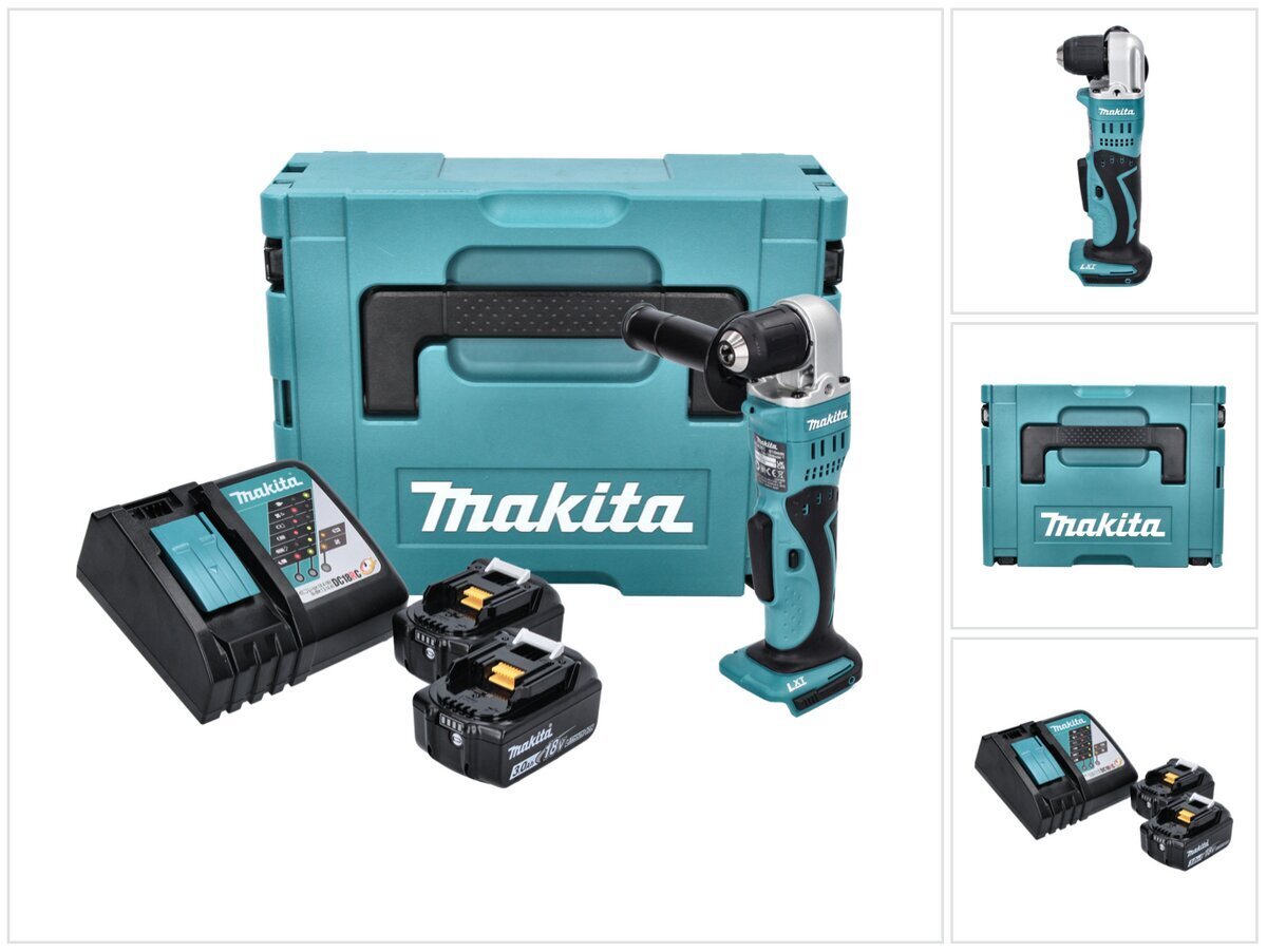 Makita DDA 351 RFJ akkuporakone 18 V 13,5 Nm + 2x akku 3,0 Ah + laturi + Makpac hinta ja tiedot | Akkuporakoneet ja ruuvinvääntimet | hobbyhall.fi