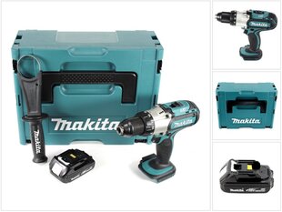 Makita DDF 451 Y1J 18 V akkuporakone Makpac + 1x BL 1815 N 1,5 Ah litiumioniakku hinta ja tiedot | Akkuporakoneet ja ruuvinvääntimet | hobbyhall.fi