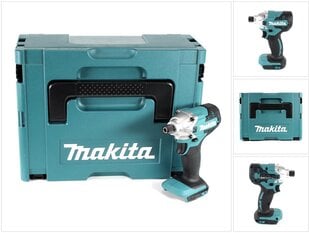 Makita DTD 156 ZJ akkukäyttöinen iskuväännin 18V 155Nm ja Makpac hinta ja tiedot | Akkuporakoneet ja ruuvinvääntimet | hobbyhall.fi