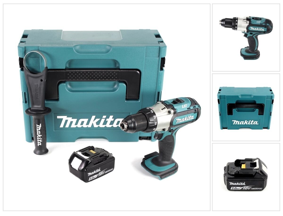 Makita DDF 451 T1J akkuporakone 18 V 80 Nm + 1x akku 5,0 ah + Makpac - laturi ei kuulu mukaan pakettiin hinta ja tiedot | Akkuporakoneet ja ruuvinvääntimet | hobbyhall.fi