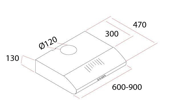 Schlosser Classic 60BL hinta ja tiedot | Liesituulettimet | hobbyhall.fi