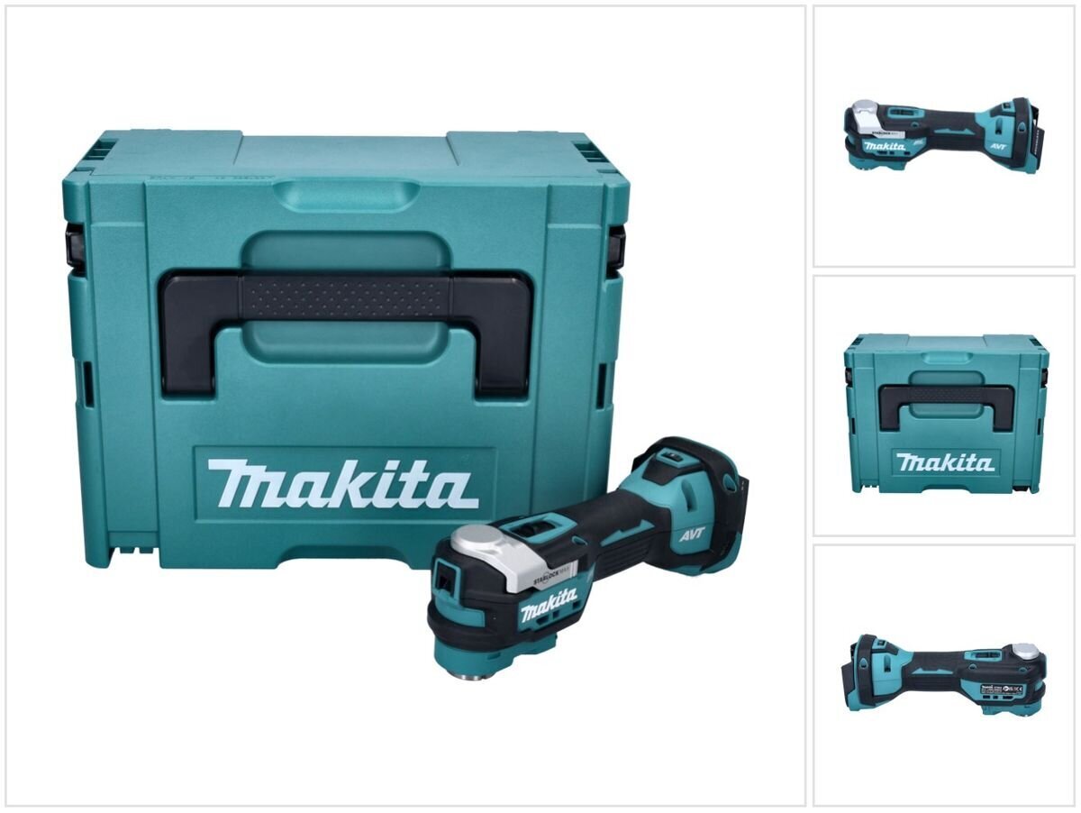 Makita DTM 52 ZJ akkukäyttöinen sähkötyökalu 18 V Starlock Max + Makpac hinta ja tiedot | Akkuporakoneet ja ruuvinvääntimet | hobbyhall.fi