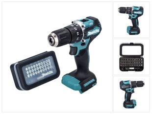 Makita DHP 487 Z akkuiskuporakone 18 V 40 Nm + teräsarja 31 kpl (D-30667) hinta ja tiedot | Akkuporakoneet ja ruuvinvääntimet | hobbyhall.fi