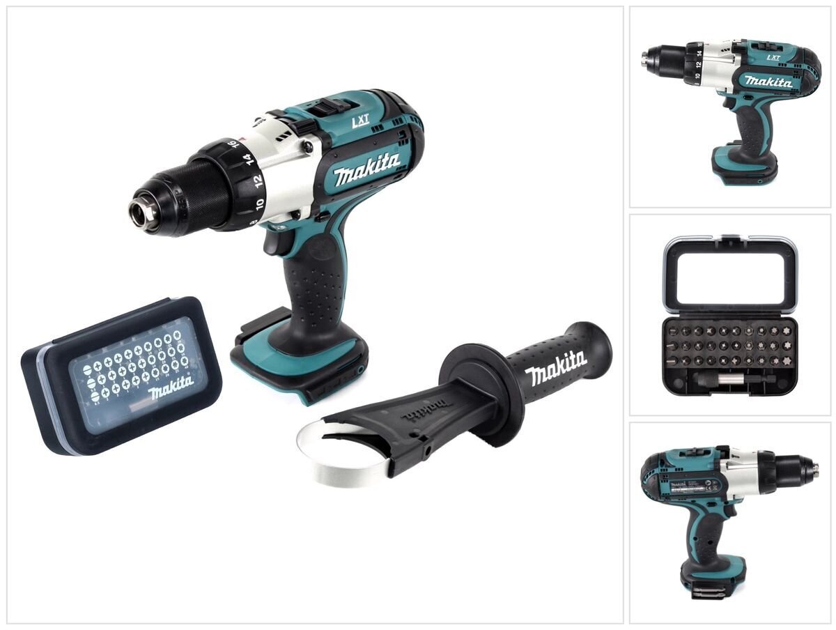 Makita DDF 451 Z akkuporakone 18 V 80 Nm + suutinsarja 31 kpl (D-30667) hinta ja tiedot | Akkuporakoneet ja ruuvinvääntimet | hobbyhall.fi