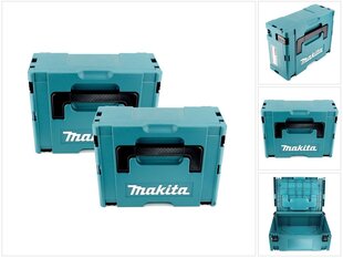 2x Makita muoviset työkalulaatikot MAKPAC 2 - ilman inserttejä. hinta ja tiedot | Työkalupakit ja muu työkalujen säilytys | hobbyhall.fi