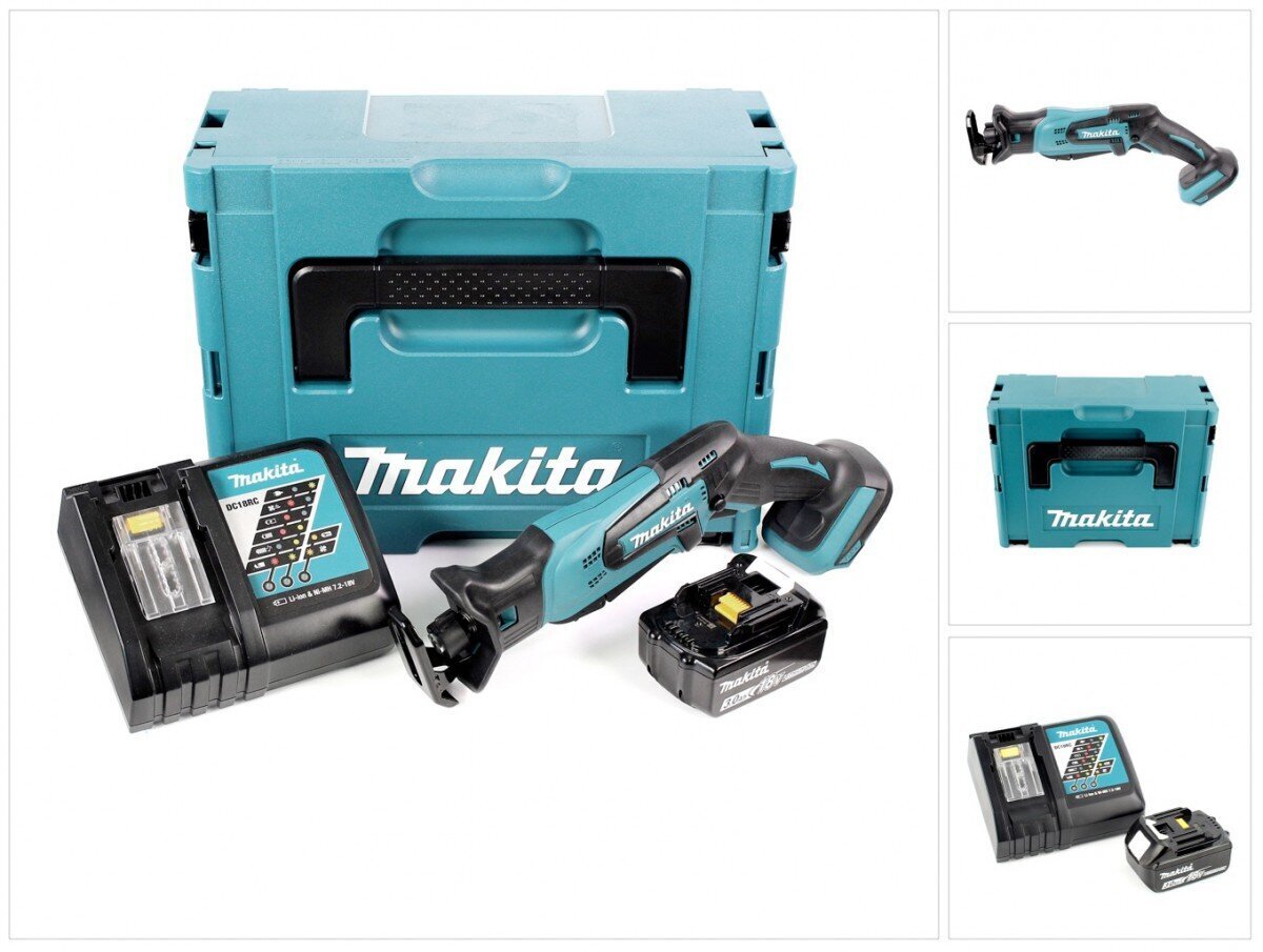 Makita DJR 183 RF1J Langaton saha 18V + 1x akku 3,0Ah + laturi + Makpac hinta ja tiedot | Sahat ja sirkkelit | hobbyhall.fi