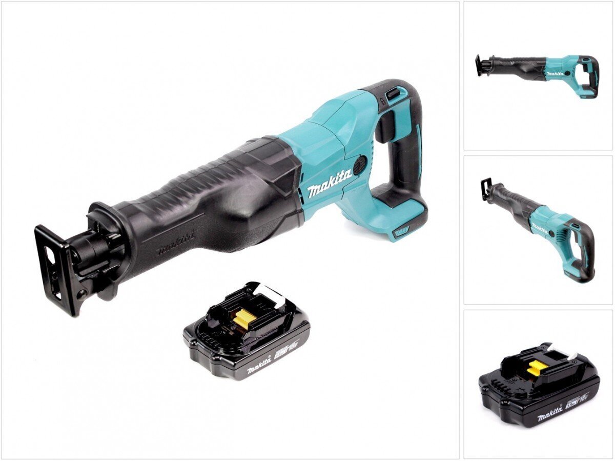 Makita DJR 186 ZY1 18 V Akkusaha 1,5 Ah akulla, ilman laturia hinta ja tiedot | Sahat ja sirkkelit | hobbyhall.fi