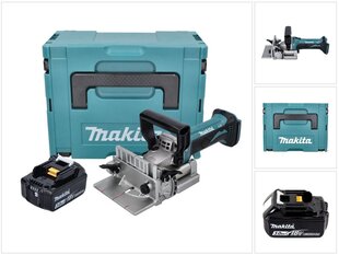 Makita DPJ 180 F1J Akkukäyttöinen liitosleikkuri 18 V 100 mm + 1x akku 3,0 Ah + Makpac - ilman laturia hinta ja tiedot | Käsityökalut | hobbyhall.fi