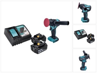 Makita DPV 300 RT akkuhiomakone 18 V 50 / 80 mm + 2x akku 5,0 Ah + laturi hinta ja tiedot | Hiomakoneet | hobbyhall.fi