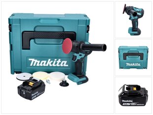 Makita DPV 300 F1J akkuhiomakone 18 V 50 / 80 mm + 1x akku 3,0 Ah + Makpac - ilman laturia hinta ja tiedot | Hiomakoneet | hobbyhall.fi