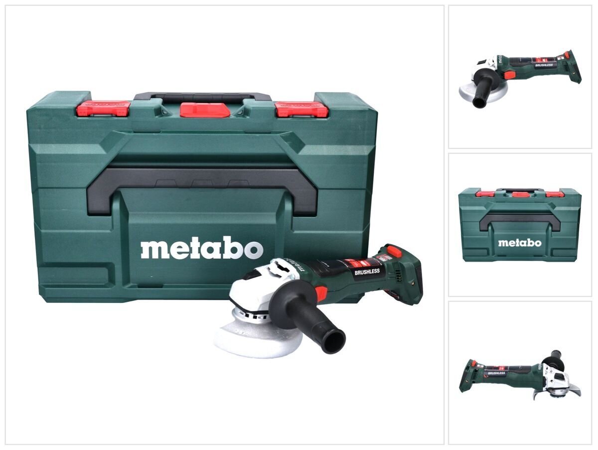 Metabo W 18 LT BL 11-125 akkukulmahiomakone 18 V 125 mm + metaBOX hinta ja tiedot | Hiomakoneet | hobbyhall.fi