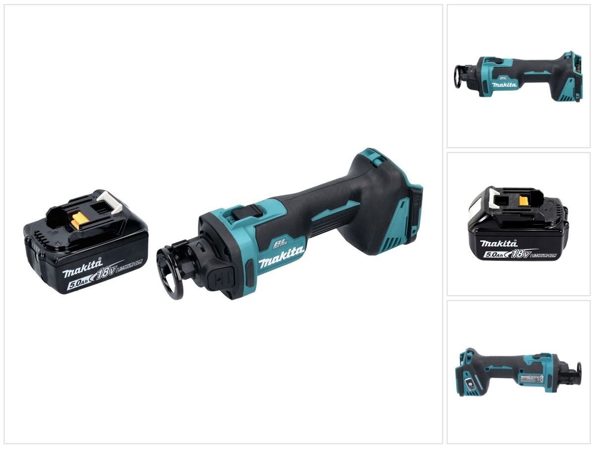 Makita DCO 181 T1 Akku kipsilevyleikkuri 18 V 32000 U/min + 1x Akku 5,0 Ah - ilman laturia hinta ja tiedot | Käsityökalut | hobbyhall.fi