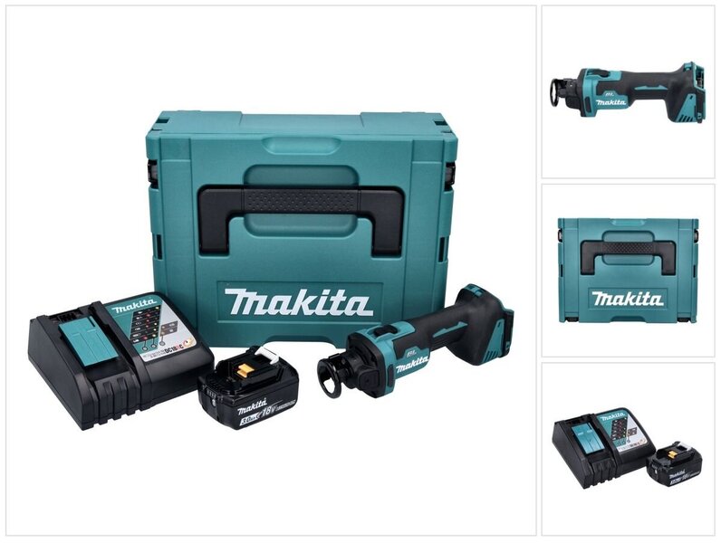 Makita DCO 181 RF1J Akkukäyttöinen kipsilevyleikkuri 18 V 32000 U/min + 1x Akku 3,0 Ah + laturi + Makpac