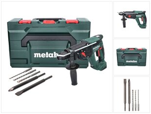 Metabo KH 18 LTX 24 Akkuperforaattori 18 V 2,1 J SDS plus + 5-osainen porasarja + metaBOX - ilman akkua, ilman laturia hinta ja tiedot | Iskuporakoneet | hobbyhall.fi