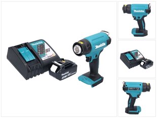 Makita DHG 180 RF1 langaton kuumailmapuhallin 18 V 550 °C + 1x akku 3,0 Ah + laturi hinta ja tiedot | Kuumailmapuhaltimet | hobbyhall.fi