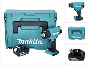 Makita DHG 180 F1J langaton kuumailmapuhallin 18 V 550 °C + 1x akku 3,0 Ah + Makpac - ilman laturia hinta ja tiedot | Kuumailmapuhaltimet | hobbyhall.fi