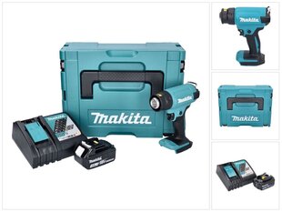 Makita DHG 180 RF1J langaton kuumailmapuhallin 18 V 550 °C + 1x akku 3,0 Ah + laturi + Makpac hinta ja tiedot | Kuumailmapuhaltimet | hobbyhall.fi