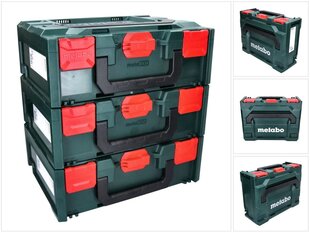 Metabo metaBOX 145 sarja 3x työkalulaatikkoa, pinottava 396 x 296 x 145 mm - ilman välikettä hinta ja tiedot | Työkalupakit ja muu työkalujen säilytys | hobbyhall.fi