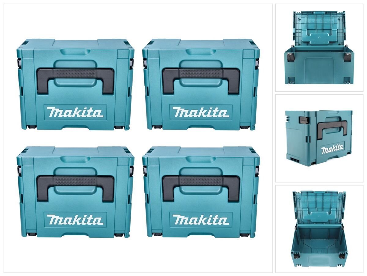 Makita MAKPAC koko 3 muovikotelot 395 x 295 x 215 mm 4 kpl ( 4 x 821551-8 ) hinta ja tiedot | Työkalupakit ja muu työkalujen säilytys | hobbyhall.fi