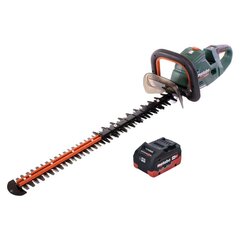 Metabo HS 18 LTX BL 65 akkukäyttöinen pensasleikkuri 18 V 60 cm + 1x akku 5,5 Ah - ilman laturia hinta ja tiedot | Pensasleikkurit | hobbyhall.fi