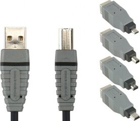 Bandridge BCK400 USB-liitäntäsarja USB A-B -kaapeli 2,0 m hinta ja tiedot | Bandridge Kodinkoneet ja kodinelektroniikka | hobbyhall.fi