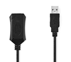 USB 2.0 -kaapeli Nedis USB-A M - USB-A F, 5 m hinta ja tiedot | Kaapelit ja adapterit | hobbyhall.fi