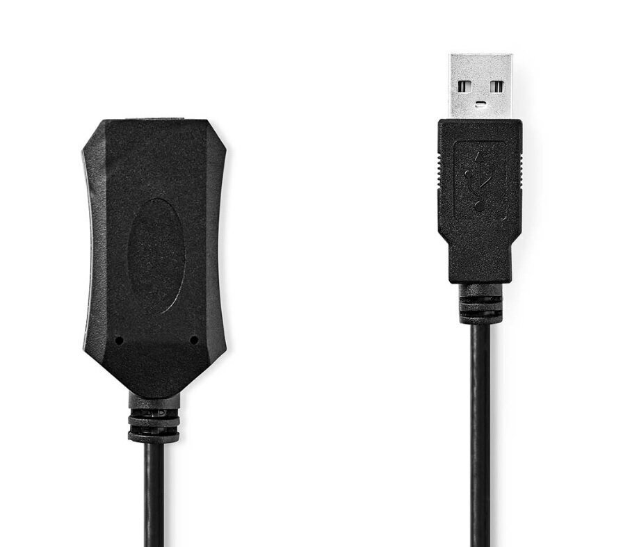 USB 2.0 -kaapeli Nedis USB-A M - USB-A F, 5 m hinta ja tiedot | Kaapelit ja adapterit | hobbyhall.fi