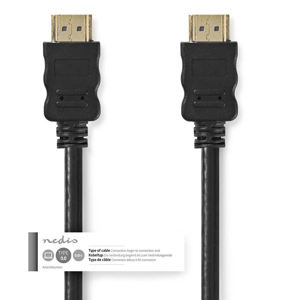 Kaapeli nedis HDMI A -liitin - HDMI A -liitin, 4K@30Hz, 20m hinta ja tiedot | Kaapelit ja adapterit | hobbyhall.fi