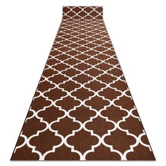 Kumipohjainen matto 80 cm Marokkolainen apilaruskea TRELLIS 30351 hinta ja tiedot | Isot matot | hobbyhall.fi