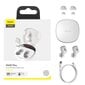 Baseus Bluetooth 5.0, valkoinen hinta ja tiedot | Hands-free -tarvikkeet | hobbyhall.fi