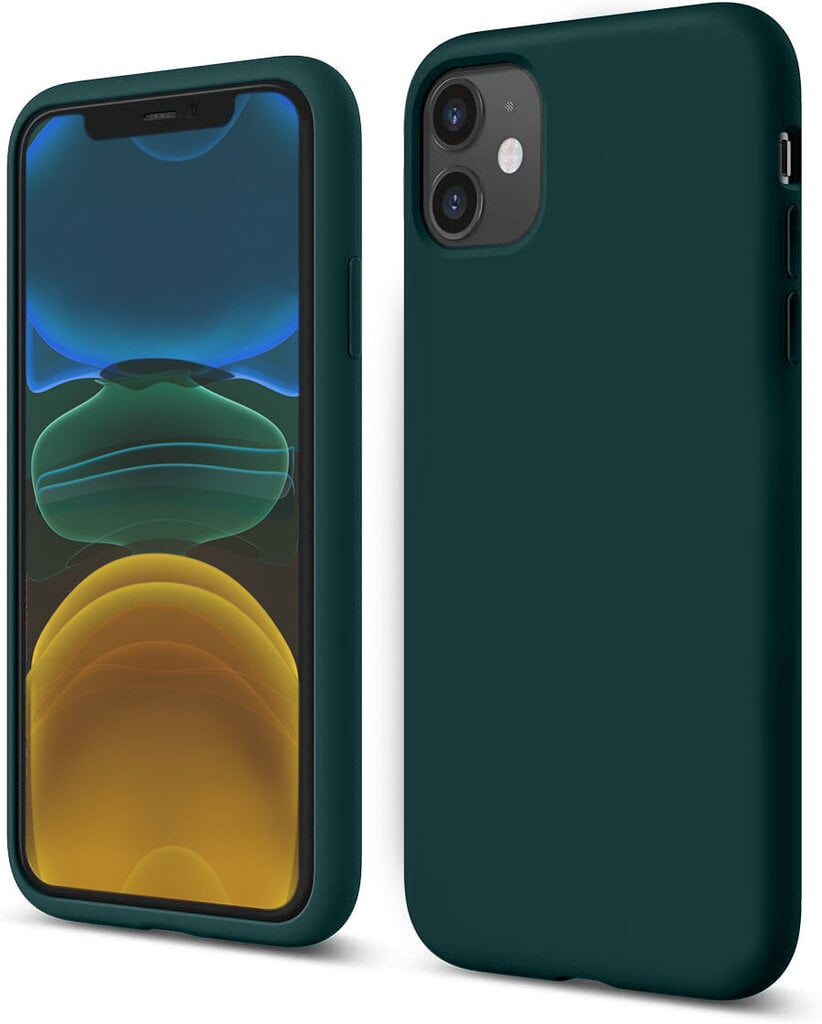 Soundberry silicone iPhone 11, vihreä - Dark Olive hinta ja tiedot | Puhelimen kuoret ja kotelot | hobbyhall.fi