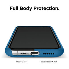 Soundberry silicone iPhone 11, sininen - Capri Blue hinta ja tiedot | Puhelimen kuoret ja kotelot | hobbyhall.fi