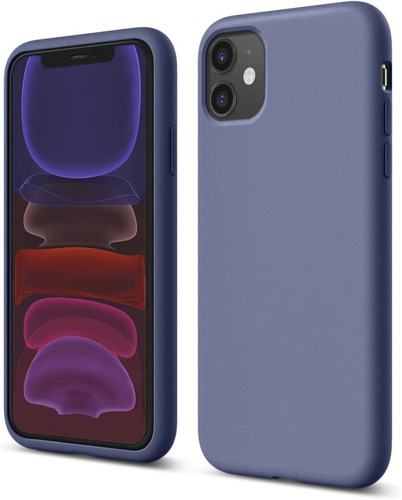 Soundberry silicone iPhone 11, violetti - Lavender Grey hinta ja tiedot | Puhelimen kuoret ja kotelot | hobbyhall.fi