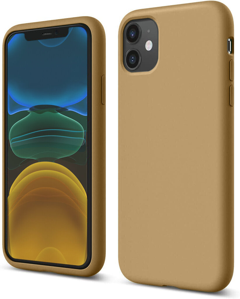 Soundberry silicone iPhone 11,keltainen - Granola hinta ja tiedot | Puhelimen kuoret ja kotelot | hobbyhall.fi