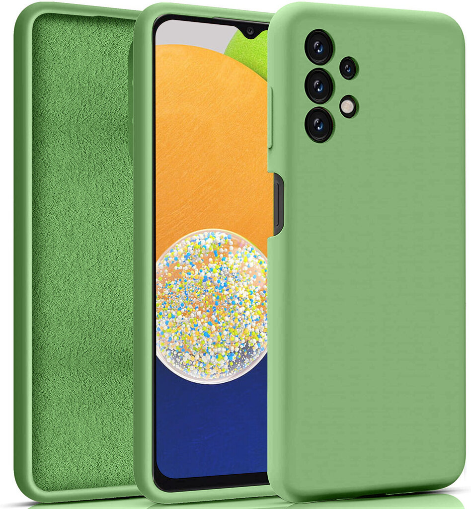 Soundberry silicone Samsung Galaxy A13 4G, vihreä - Green Tea hinta ja tiedot | Puhelimen kuoret ja kotelot | hobbyhall.fi