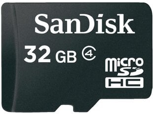 MEMORY MICRO SDHC 32GB W/ADAPT/CL4 SDSDQM-032G-B35A SANDISK hinta ja tiedot | Sandisk Puhelimet, älylaitteet ja kamerat | hobbyhall.fi