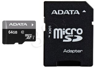 ADATA Premier UHS-I 64 GB, MicroSDXC, Fl hinta ja tiedot | Puhelimen muistikortit | hobbyhall.fi