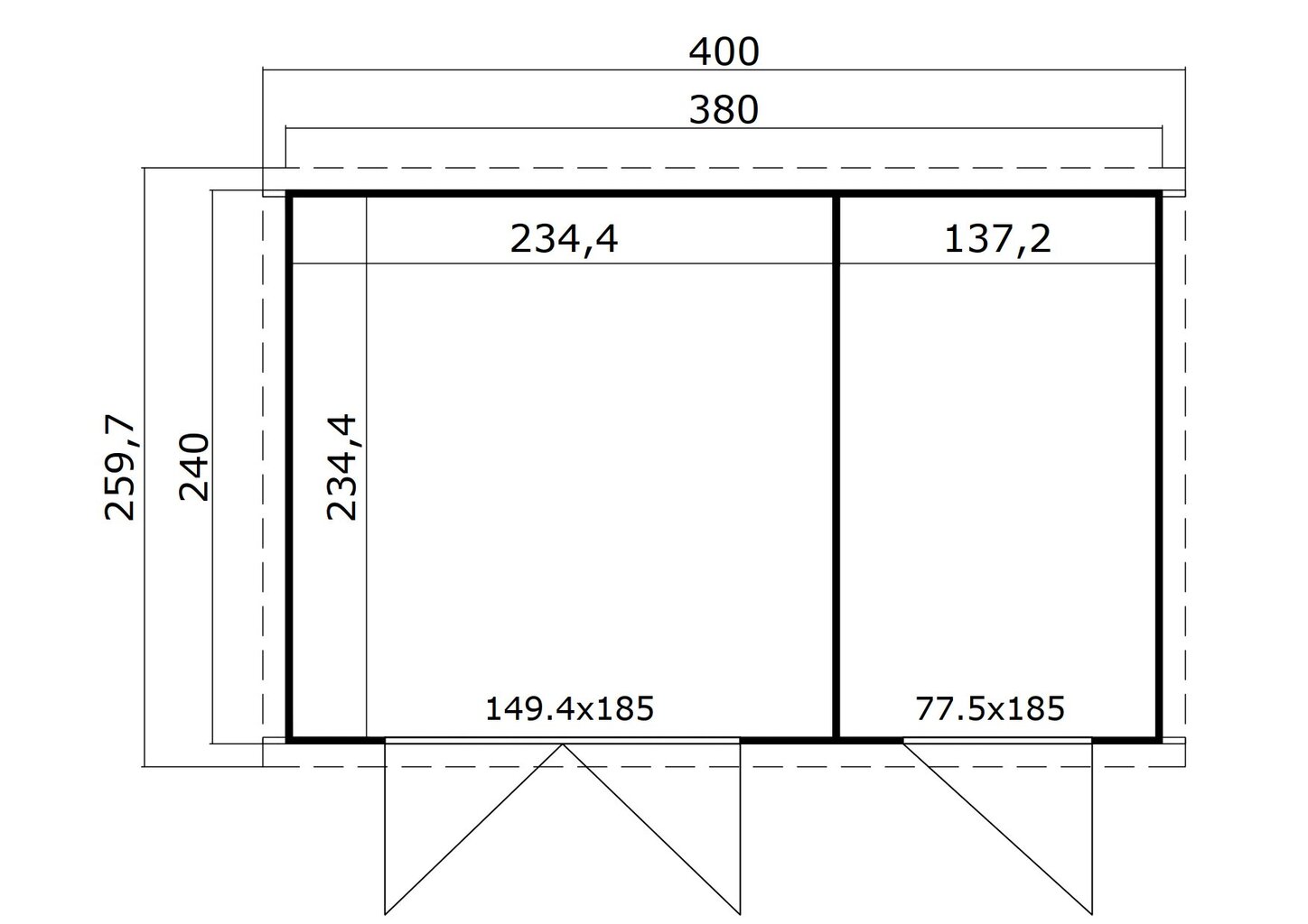 Pihavarasto ZambeziXL 8,8 m² hinta ja tiedot | Piharakennukset | hobbyhall.fi